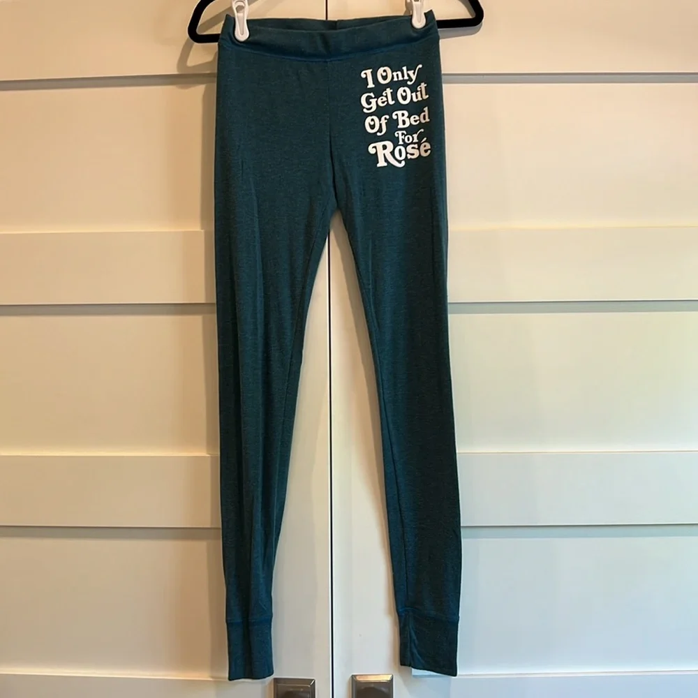 Wildfox I Only Get Out Of Bed For Rosé Pajama Set - Picture 5 of 7